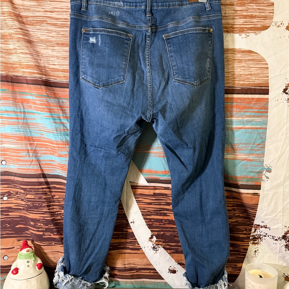 Judy Blue Women's Skinny Distressed Denim Jeans - Size 18 - Picture 2 of 5